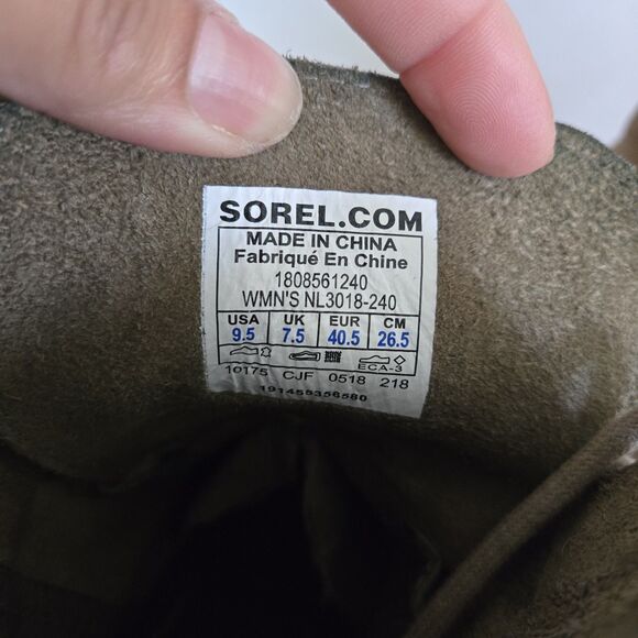 Sorel Womens Joan Of Artic II Leather Wedge Boots Size 9.5 - Picture 3 of 11